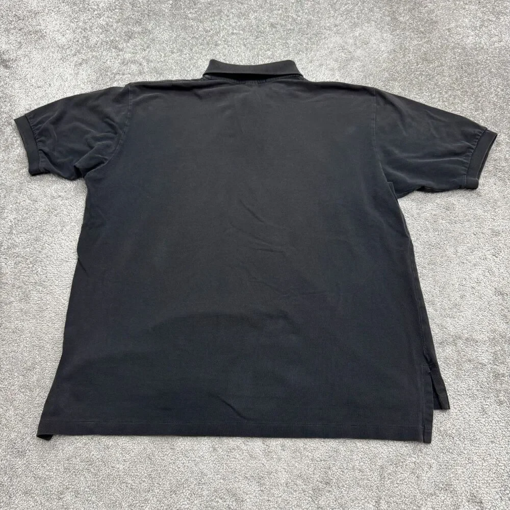 Polo Ralph Lauren Vintage Polo Shirt Mens XXL Black Short Sleeve Cotton Casual